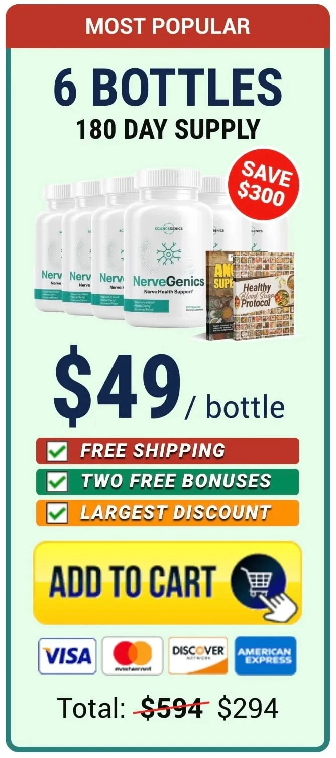 NerveGenics 6 bottle price 